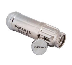 NRG 700 Series M12x1,25 20pcs Long Steel Lug Nuts (Silver)