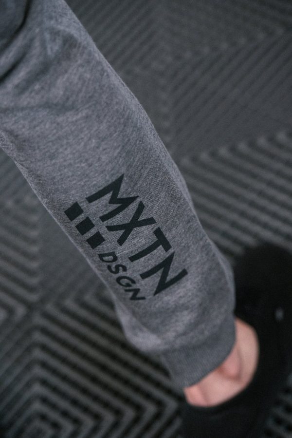 lmr Maxton Gray Sweatpants with Black Logo - Mens