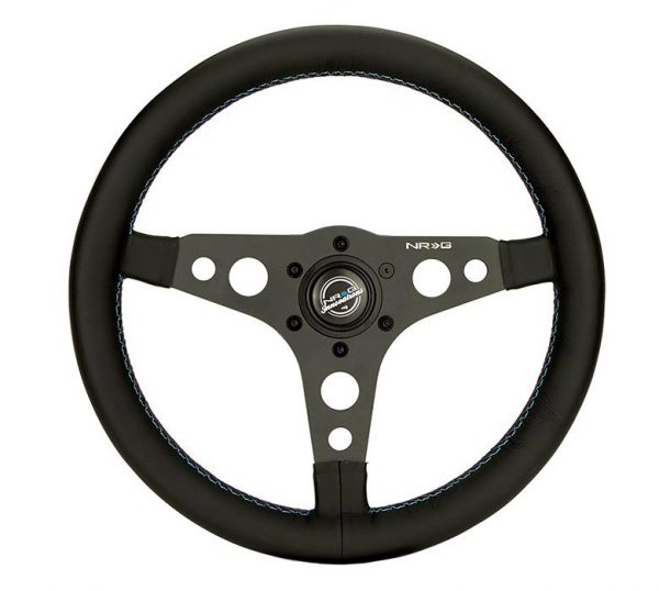 lmr NRG RST-068 Reinforced & Lightweight Sport Steering Wheel 350mm 3 spoke (M-color stitching)