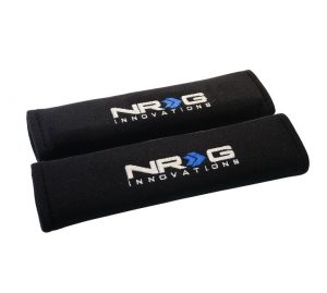 NRG Seat Belt Pads 28cm (Black)