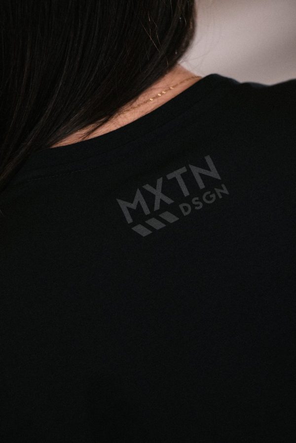 lmr Maxton Svart T-Shirt med Grå Logo - Dam