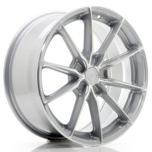 Japan Racing JR37 18×8 ET20-45 5H Oborrad Silver Machined Face