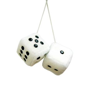 Air Freshener Dice with Fresh Outdoor Scent (White)
