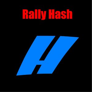 Däcktext Specialtecken Rally Hash Blå – 1 st