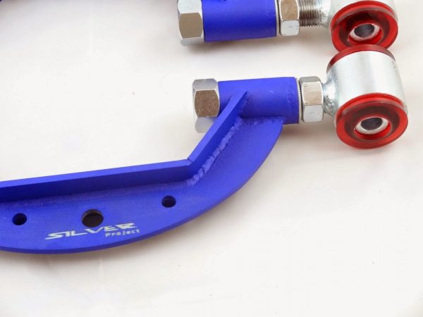 lmr Adjustable Rear Camber Control Arms Nissan 200SX S13, S14, Skyline R33 - Blue color (Silver Project)