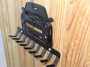 Mini F56 3D Nyckelhållare / Nyckelkrokar för Väggmontering (Silver Project)