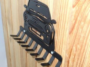 Mini R53 3D Nyckelhållare / Nyckelkrokar för Väggmontering (Silver Project)