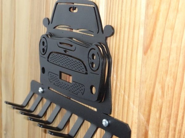 lmr Mini R56 3D Nyckelhållare / Nyckelkrokar för Väggmontering (Silver Project)
