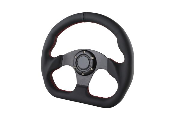 lmr Sport Steering Wheel StreetTune Black Leather (Flat Bottom)