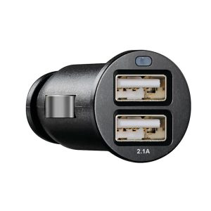 USB-Laddare 12/24V 2x USB A Snabbladdning 2100 mA (Billaddare)