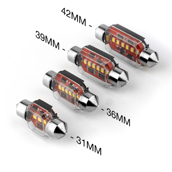 lmr XKGlow 36mm LED SV8.5 Spollampor Vit färg 2-pack (Canbus)
