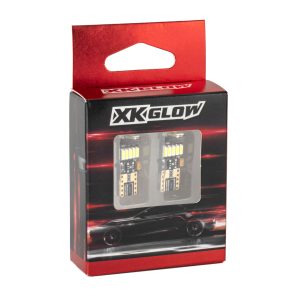 XKGlow 2pc Amber LED T10/194 Bulbs (Canbus)