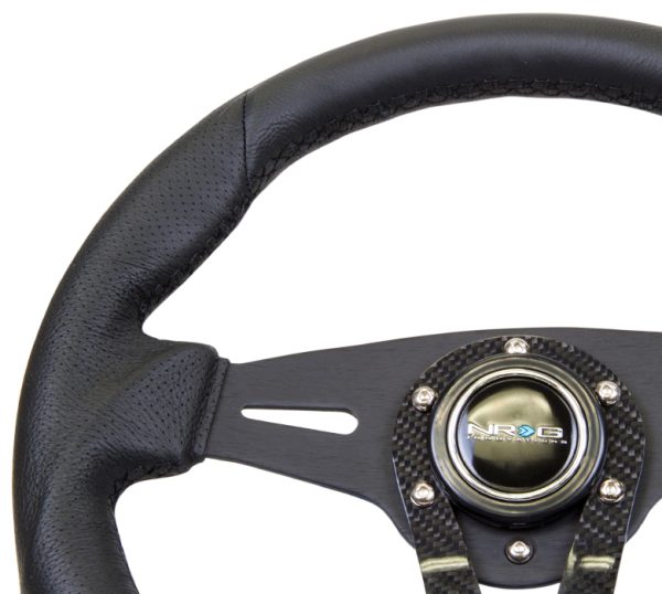 lmr NRG Reinforced Steering Wheel- 320mm Sport Steering Wheel w/ Carbon center spoke