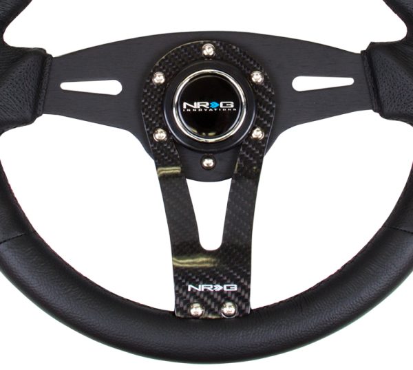 lmr NRG Reinforced Steering Wheel- 320mm Sport Steering Wheel w/ Carbon center spoke