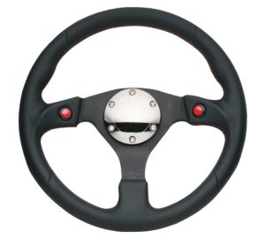 NRG 320mm Sport Steering Wheel Leather w/ Dual T