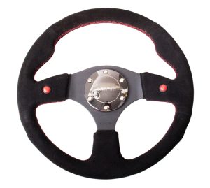 NRG 320mm Sport Steering Wheel Suede w/ Dual T