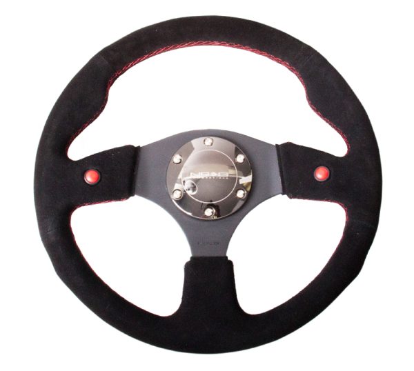 lmr NRG 320mm Sport Steering Wheel Suede w/ Dual T