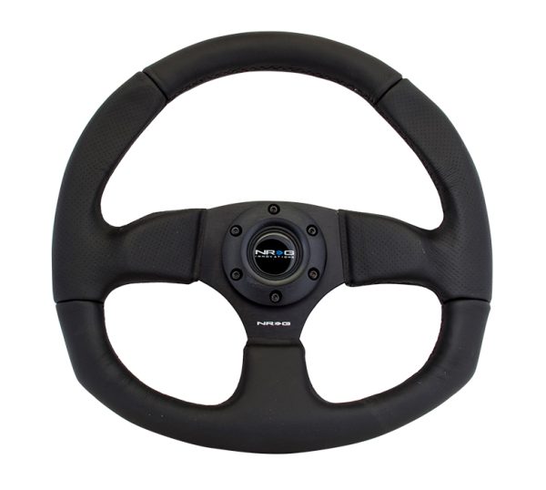 lmr NRG Leather Steering Wheel w/ BLACK stitch