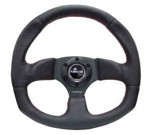 NRG Leather Steering Wheel w/ RED stitch
