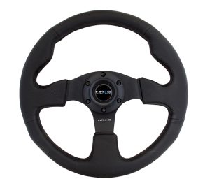 NRG Leather  Steering Wheel  320mm w/ BLACK stitch