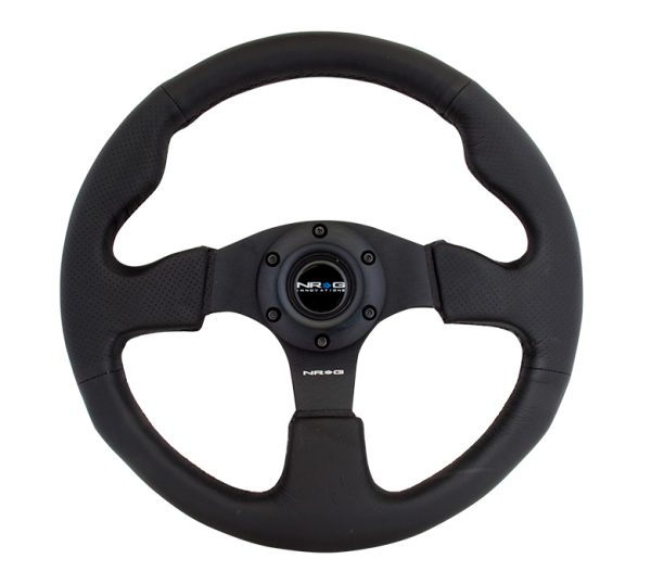 lmr NRG Leather  Steering Wheel  320mm w/ BLACK stitch
