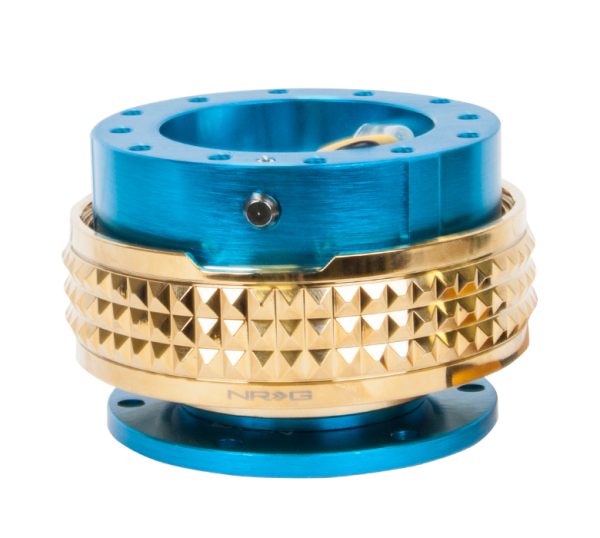 lmr NRG Quick Release Kit Gen 2.1 - New Blue Bas / Kromad Guld Pyramid Ring