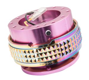 NRG Quick Release Kit Gen 2.1 – Rosa Bas / Neo Chrome Pyramid Ring