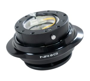 NRG Quick Release Kit Gen 2.2 – Svart Bas / Blanksvart Oval Ring