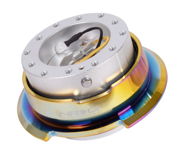 lmr NRG Quick Release Gen 2.8 Neo Chrome - Silver Bas/Neo Chrome Ring