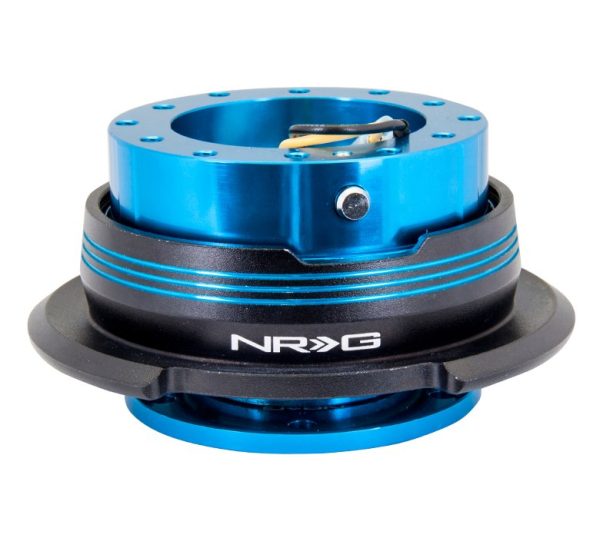 lmr NRG Quick Release Kit Gen 2.9 Dual Stripe Edition - Blue Body / Black Ring w/ Blue Horizontal Stripes
