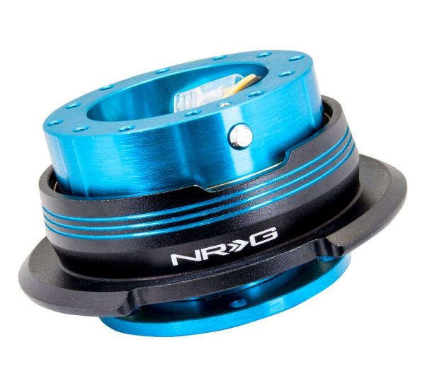 lmr NRG Quick Release Kit Gen 2.9 Dual Stripe Edition - New Blue Body / Black Ring w/ Blue Horizontal Stripes