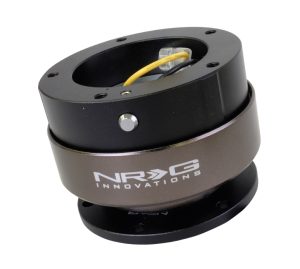 NRG Quick Release Kit Gen 2.5 – Svart/Titanium Kromad Ring (5 Hål Bas, 5 Hål Topp)