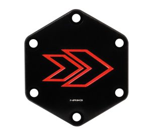 NRG Arrow engraved Horn Delete Button-RED