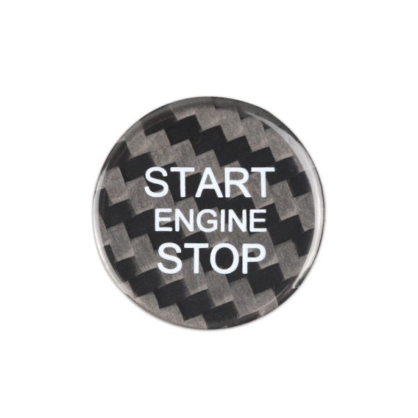 lmr Start Button Emblem Carbon Fiber - Audi A4 B8, A5 B8, A6 C7, A7 C7, Q3, Q5, Q7