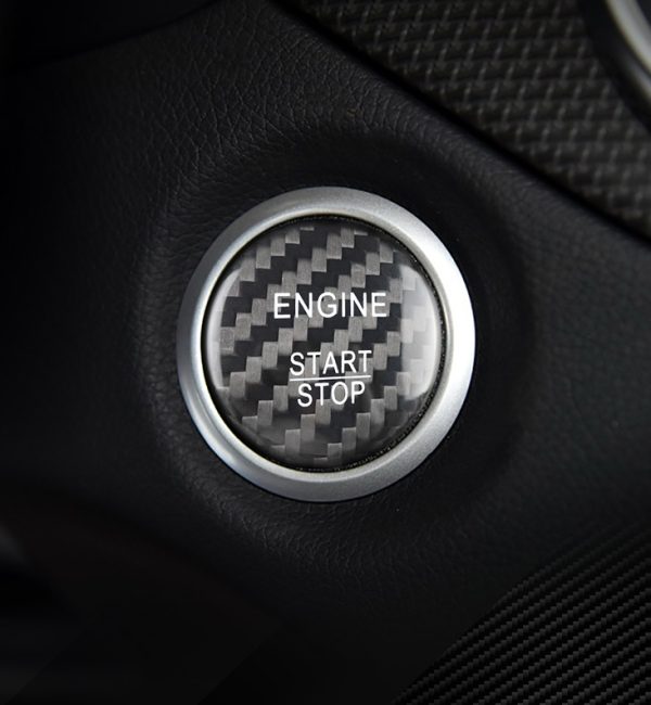 lmr Start Button Emblem Carbon Fiber - Mercedes