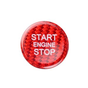 Start Button Emblem Red Carbon Fiber – Audi A4 B8, A5 B8, A6 C7, A7 C7, Q3, Q5, Q7