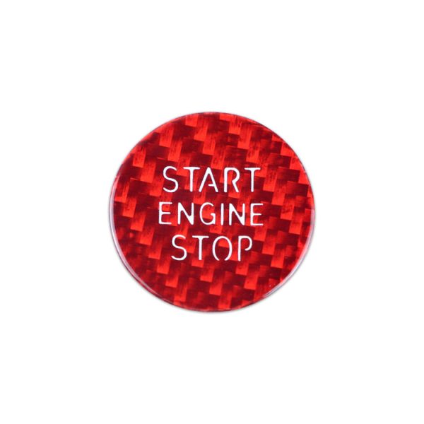 lmr Start Button Emblem Red Carbon Fiber - BMW F40, F44, G20/G21, G14/G15/G16, X5 G05, X6 G06, X7 G07, Z4 G29