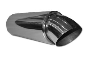 End Muffler 3.5″ with 4.0″ Bent Exhaust Tip (Stainless Material)