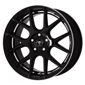 WORK RYVER M006 19×8 5×112 ET48 Black Metallic 1P (Semi Konkav)