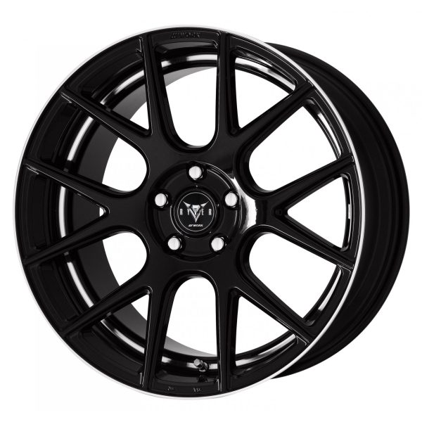 lmr WORK RYVER M006 19x8 5x112 ET48 Black Metallic 1P (Semi Concave)