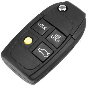 Larmdoseskal med nyckel till Volvo (4 knappar)