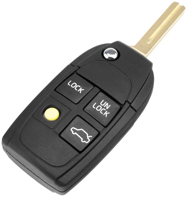 lmr Remote Control Cover with Key for Volvo (4 buttons)