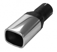 Simons Muffler Tip 2.5″ Inlet / 70/90mm Square Outlet (Stainless Steel)