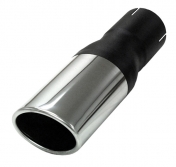 Simons Muffler Tip 2.5″ Inlet / 70/90mm Oval Outlet (Stainless Steel)