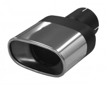 Simons Muffler Tip 3″ Inlet / 85/150mm Flat Oval Outlet (Stainless Steel)