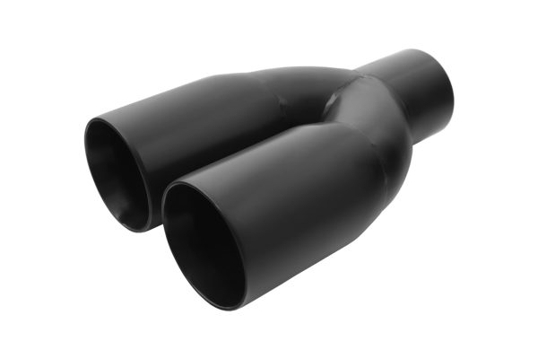 lmr Black Muffler Tip 2.5" Inlet / 2x3" Outlet (Universal)