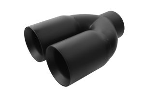 Black Muffler Tip 3″ Inlet / 2×3″ Outlet (Universal)