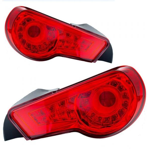 lmr Subaru BRZ / Toyota GT86 (12-) Röda LED Baklampor med Sekventiell Blinkers (par)