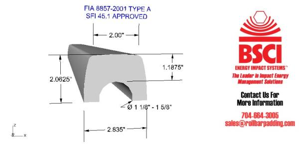 lmr Rollbar Padding Black 90cm FIA-Approved (Small 28-41mm)