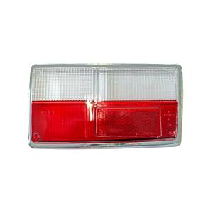 Tail Light Glass Red/White Volvo 140, 160, 240 73-78 (Right side)
